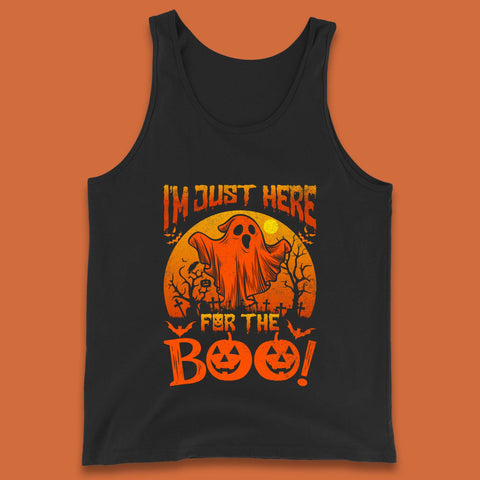 I'm Here For The Boo Halloween Horror Scary Boo Ghost Spooky Season Tank Top