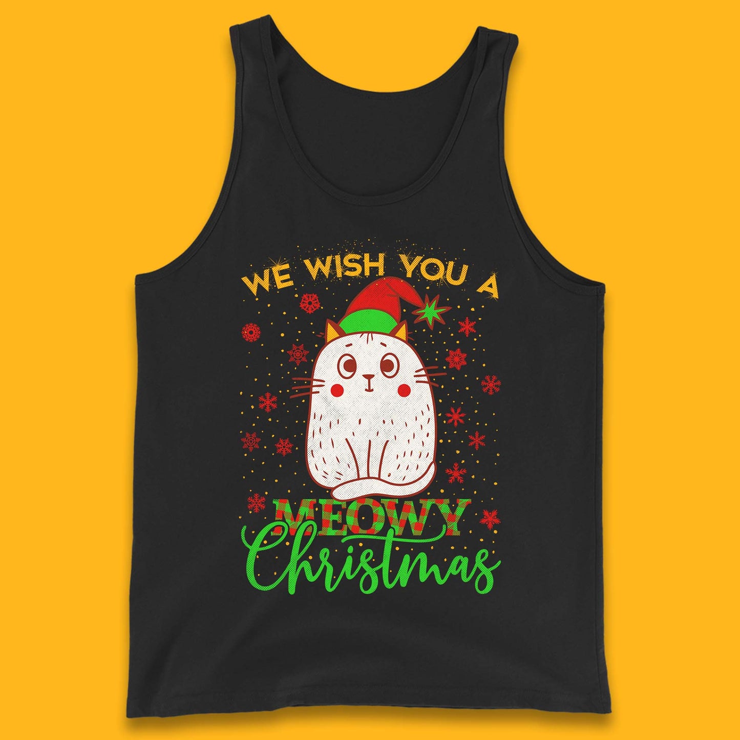 Meowy Christmas Tank Top