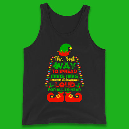 elf christmas quote tank top