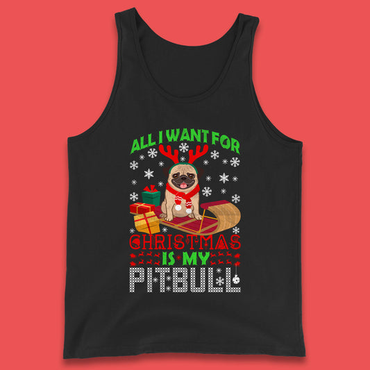 christmas pitbull tank top
