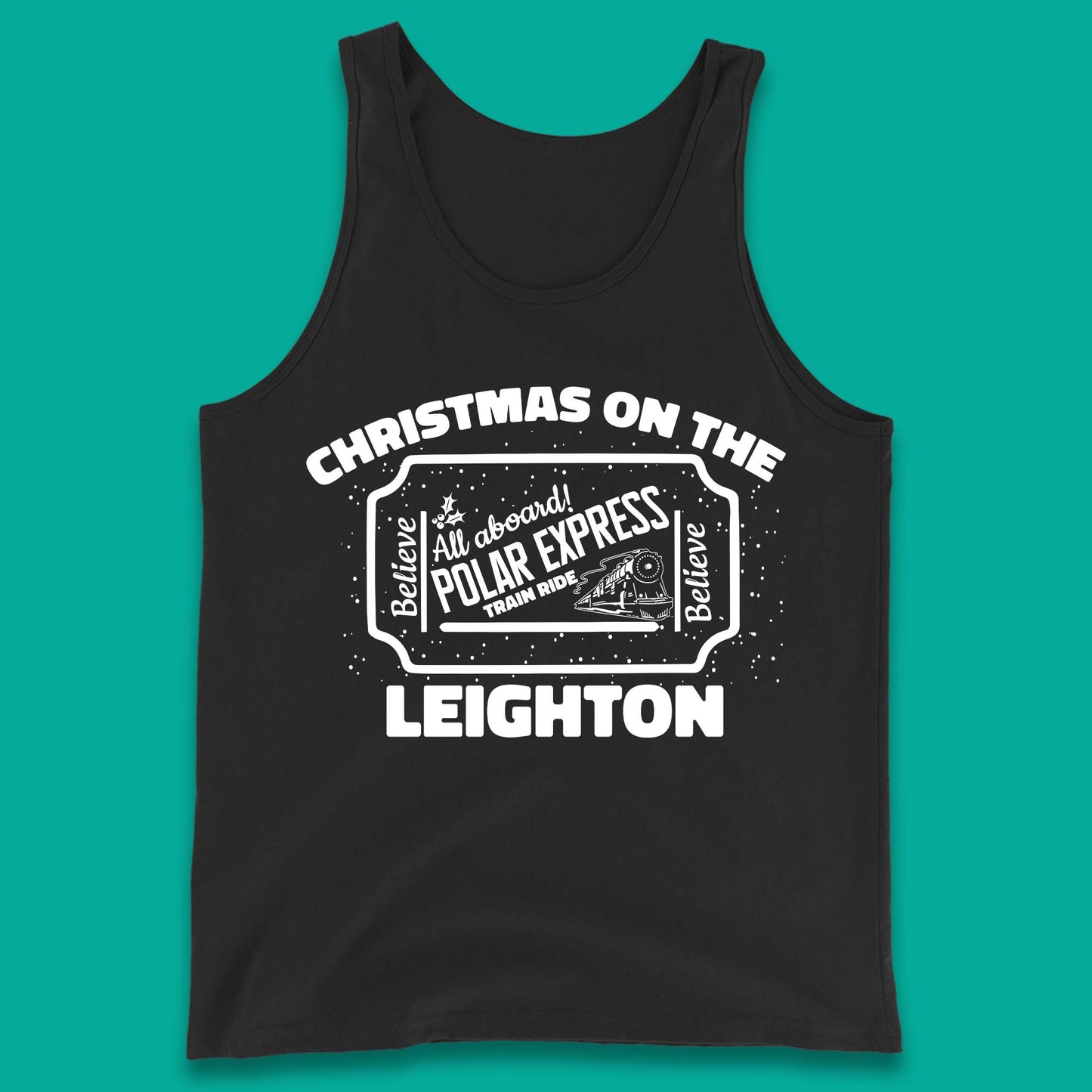 Polar Express Christmas Train Tank Top