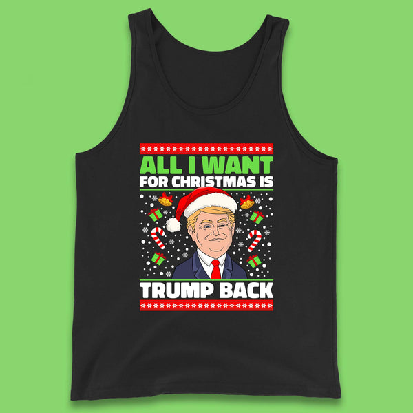 Trump Back Christmas Tank Top