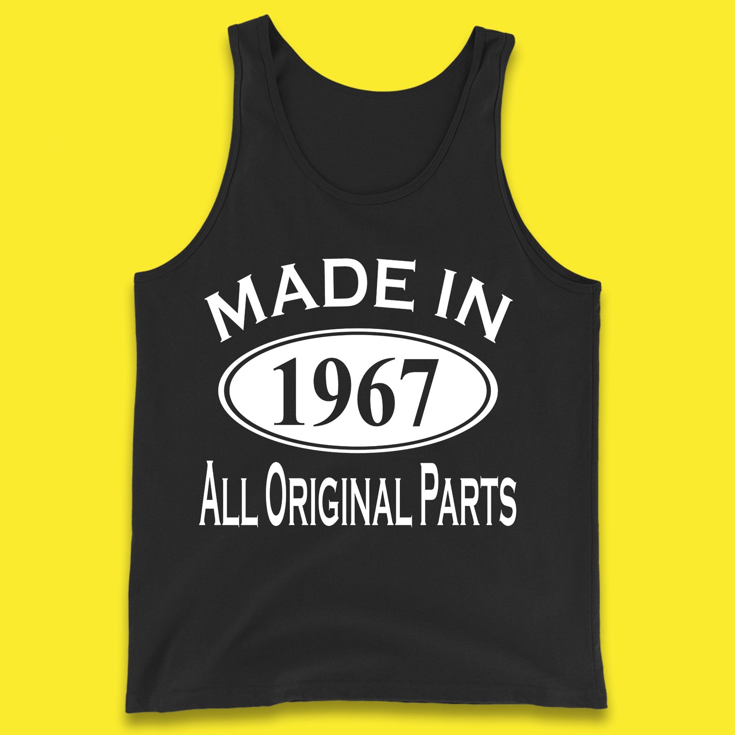Made In 1967 All Original Parts Vintage Retro 56th Birthday Funny 56 Years Old Birthday Gift Tank Top