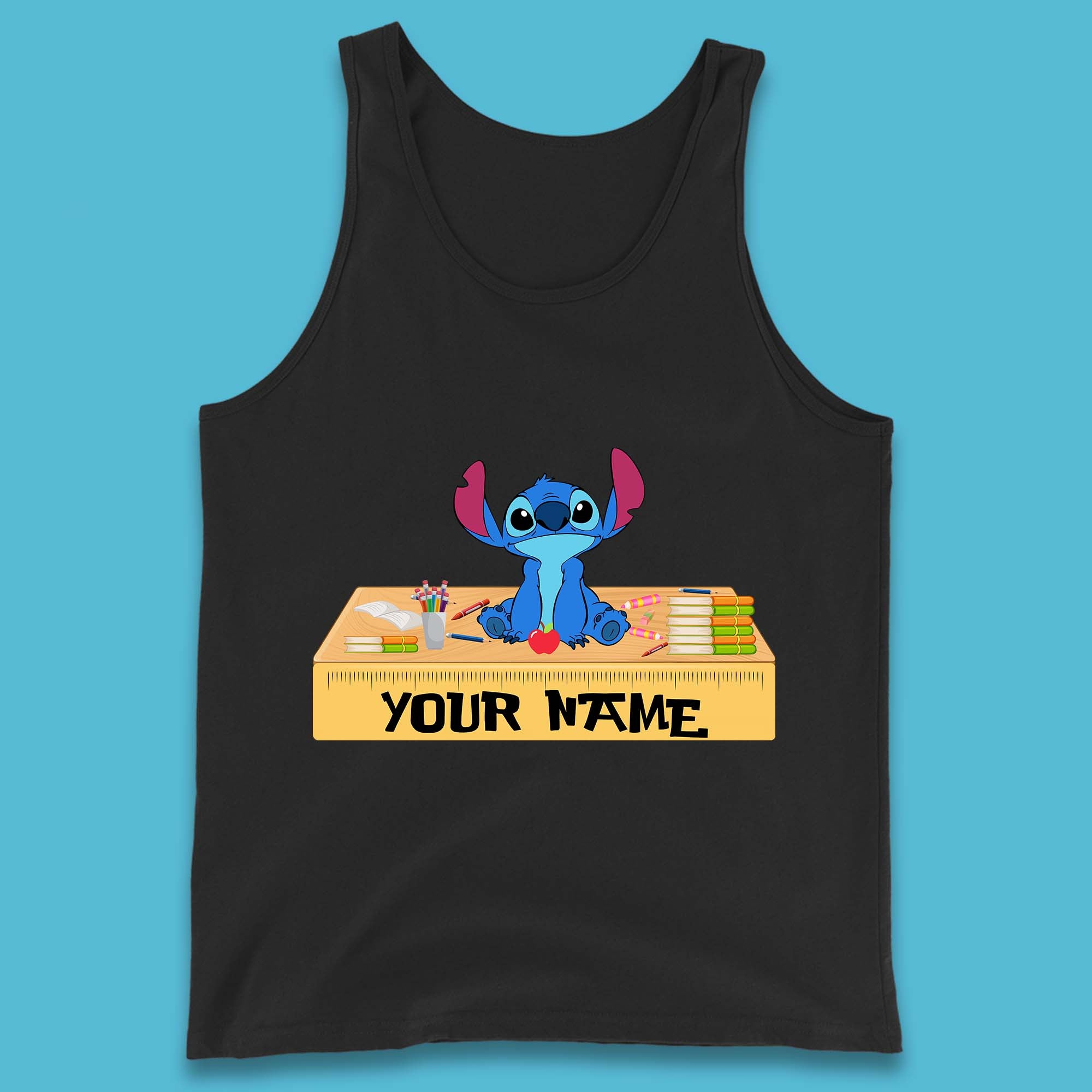 Personalised Disney Stitch Welcome Back To School Your Name Lilo & Sti –  Spoofytees
