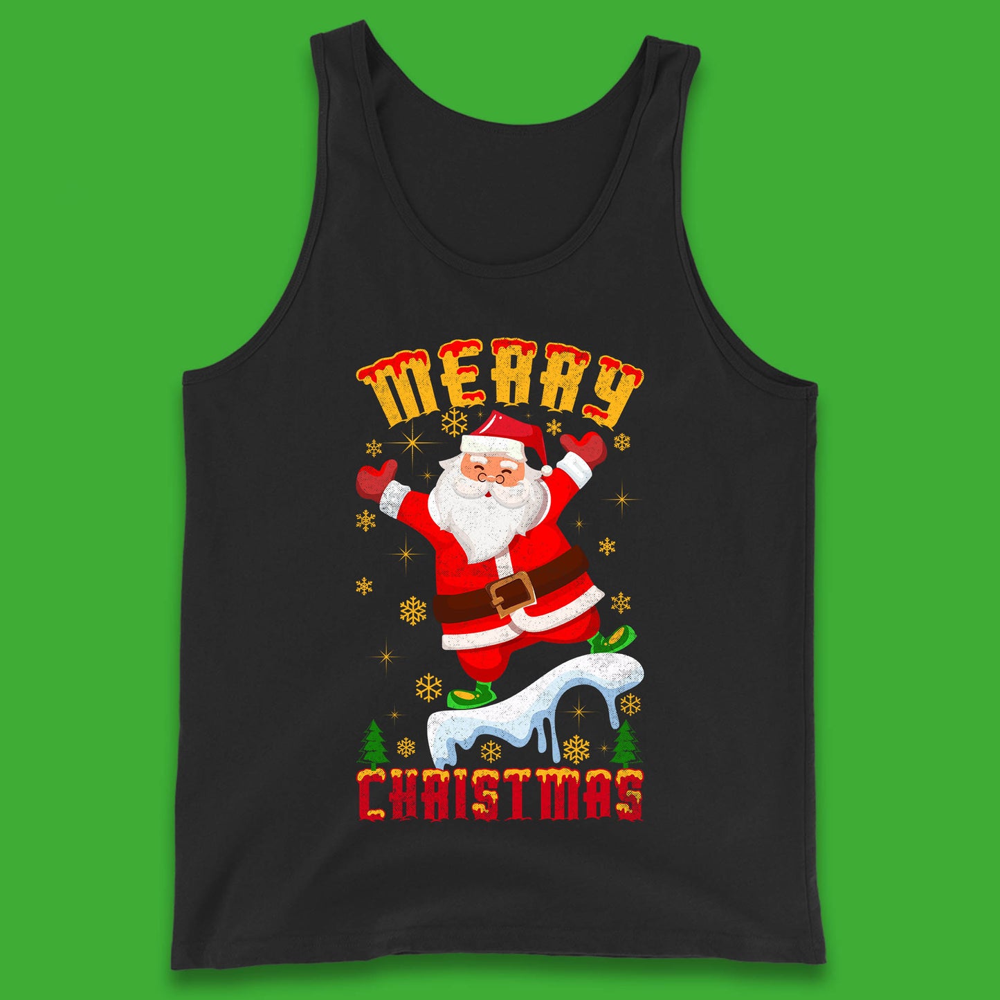 merry christmas santa claus tank top