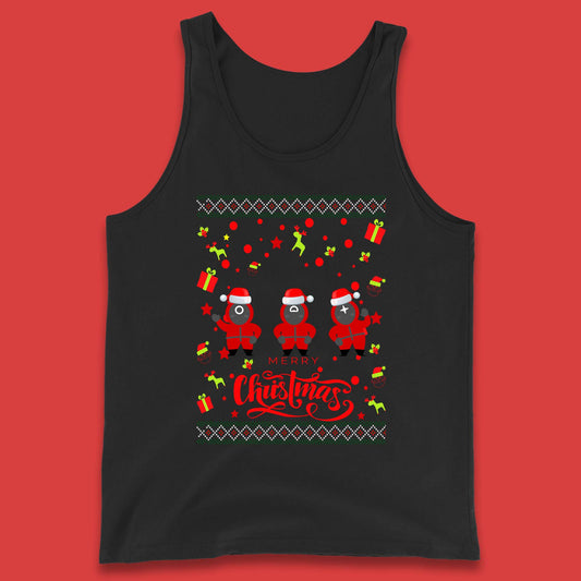 Squid Game Guards Christmas Tank Top