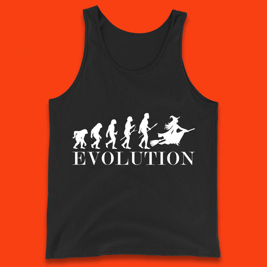Witch Evolution Halloween Scary Spooky Witch Costume Tank Top