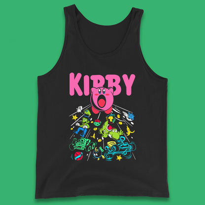 Kirby Consume Karting Mario Kart Ghost Band Heavy Metal Kirby Retro Gaming Tank Top