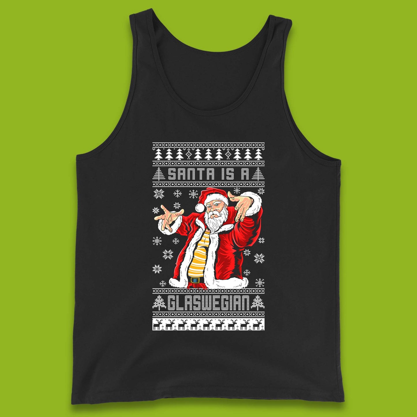Santa Is A Glaswegian Christmas Tank Top