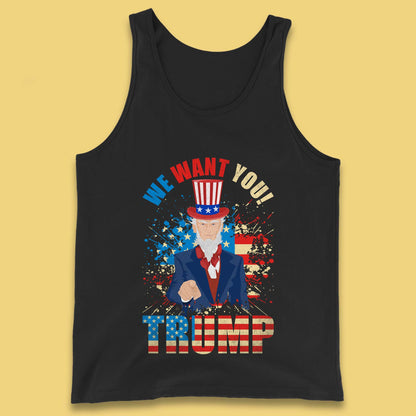 Uncle Sam We Want You Trump Make America Great Again Donald Trump Tank Top