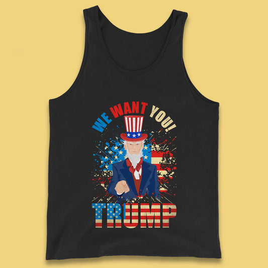 Uncle Sam We Want You Trump Make America Great Again Donald Trump Tank Top