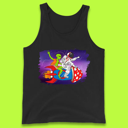 Alien & Astronaut Rocket Ship Tank Top