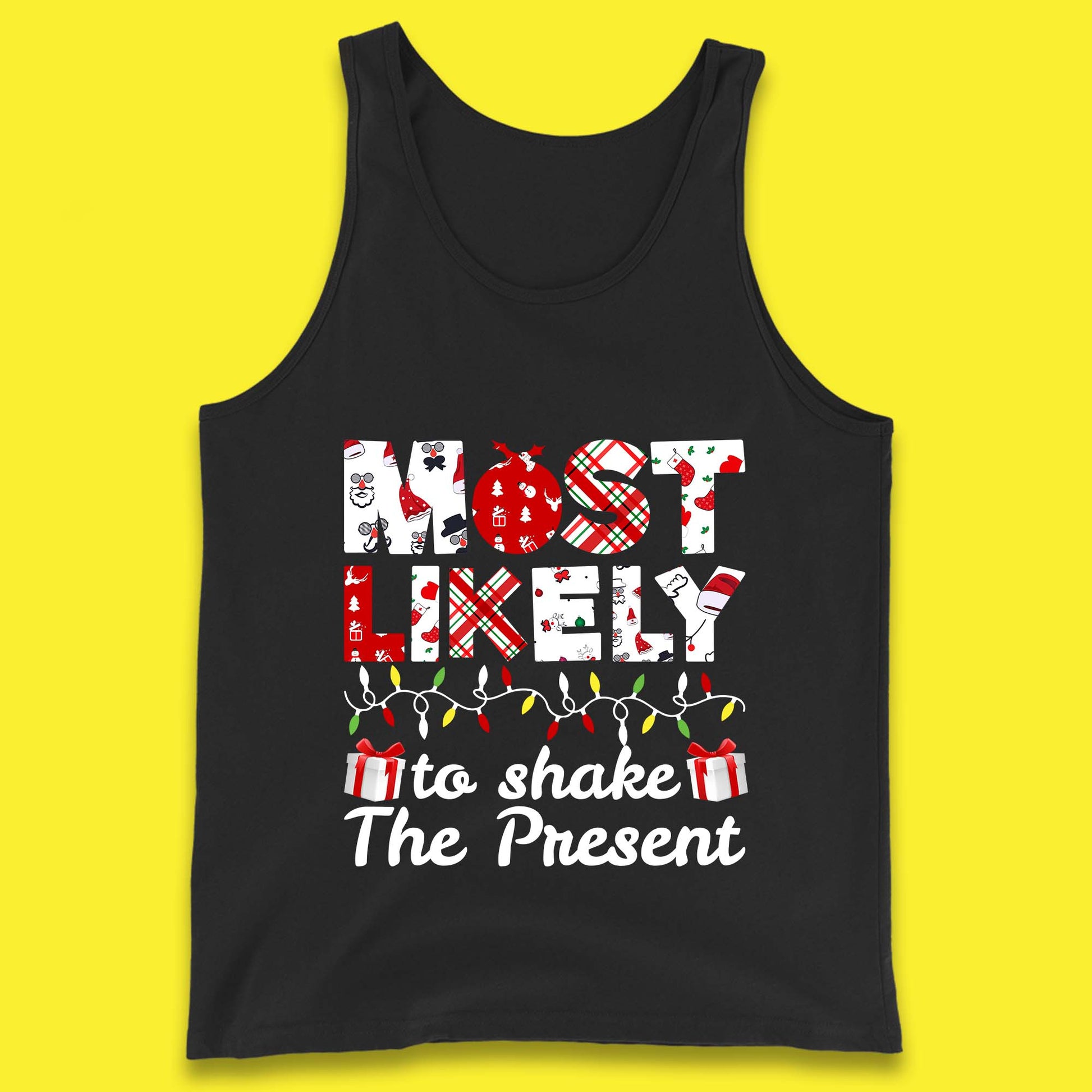 most likely to shake the present tank top
