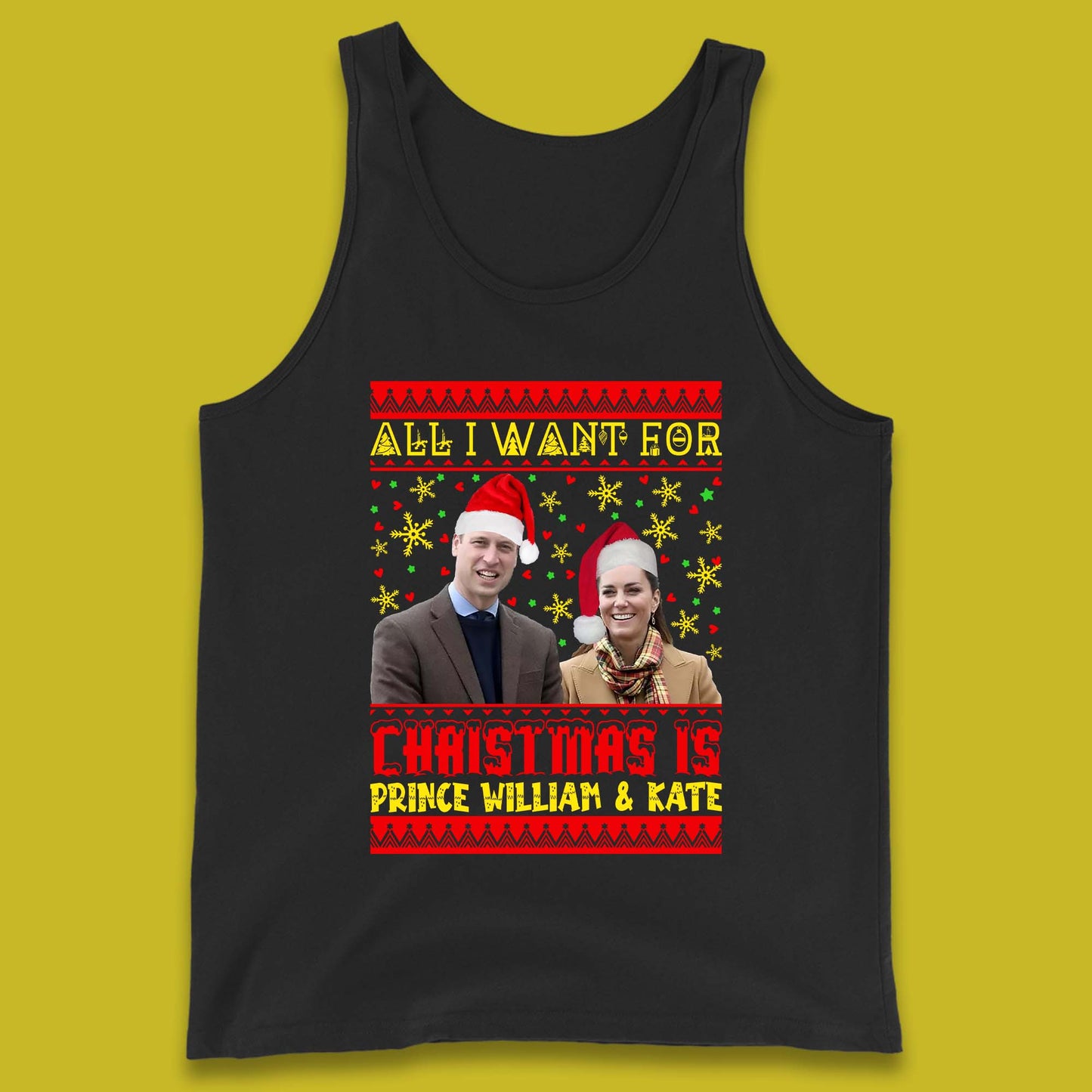 Prince William & Kate Christmas Tank Top