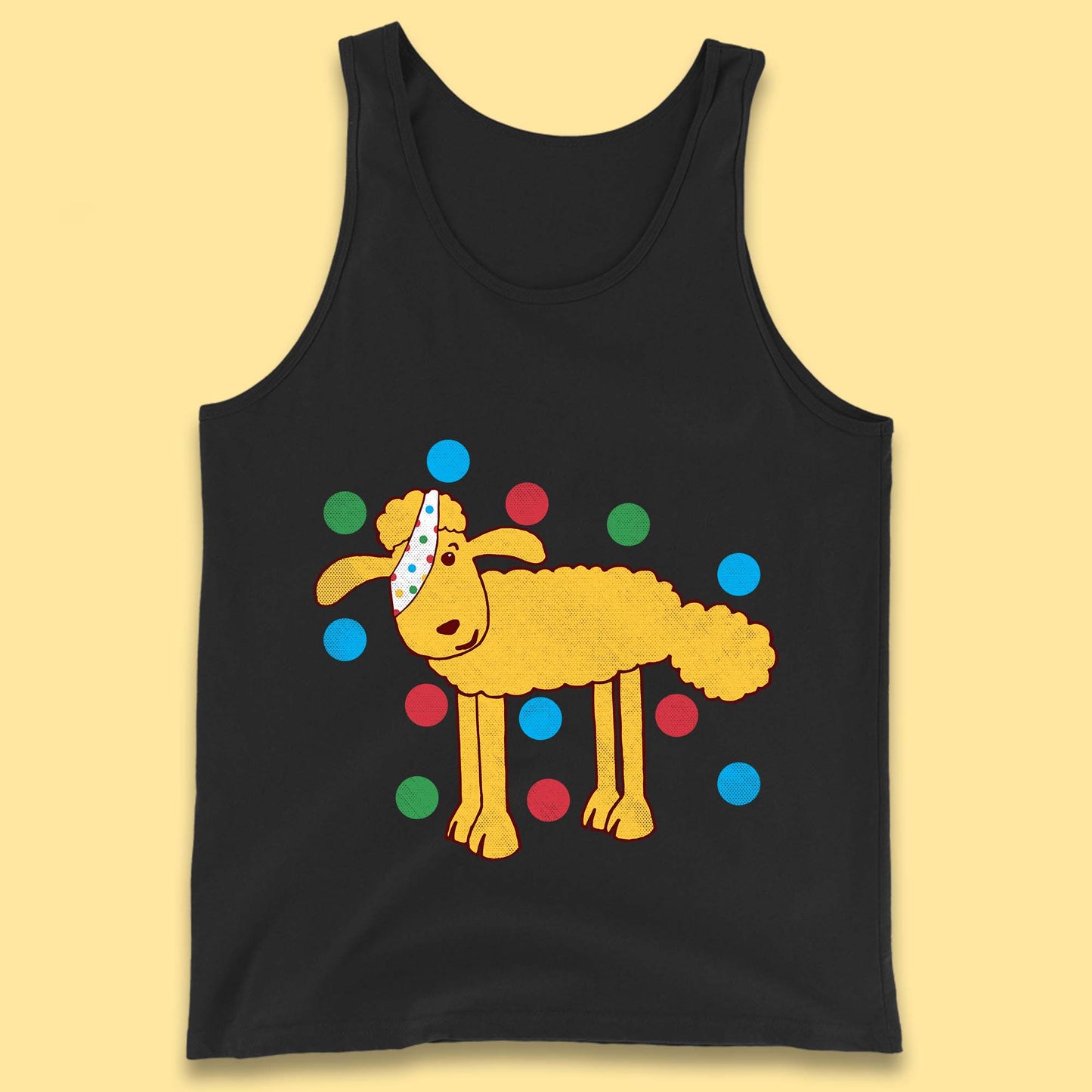 Spotty Pudsey Sheep Children In Need Dotty Spot Charity Raising Pudsey Sheep Tank Top