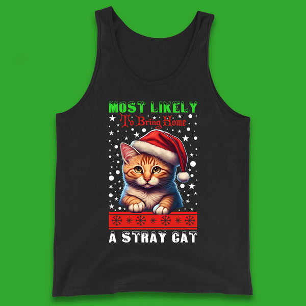 Stray Cat Christmas Tank Top