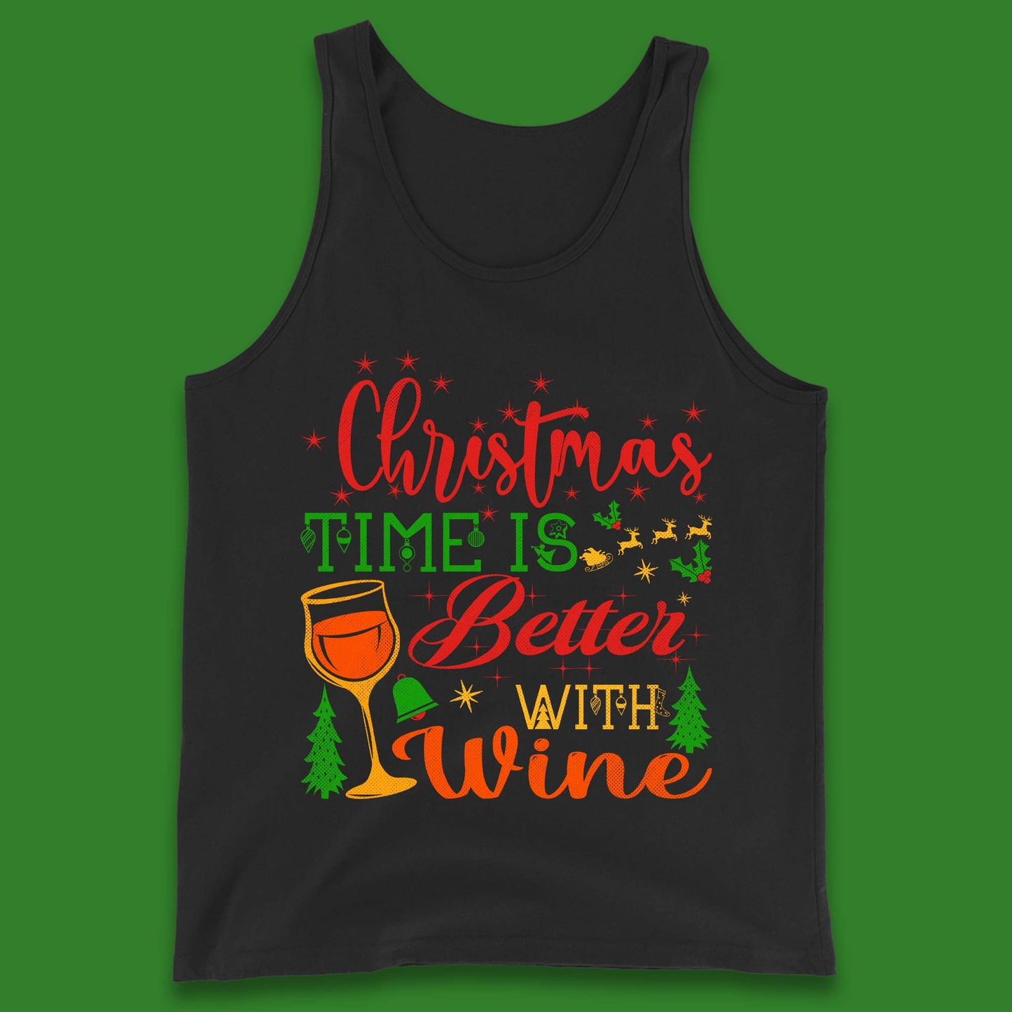 Christmas Wine Tank Top