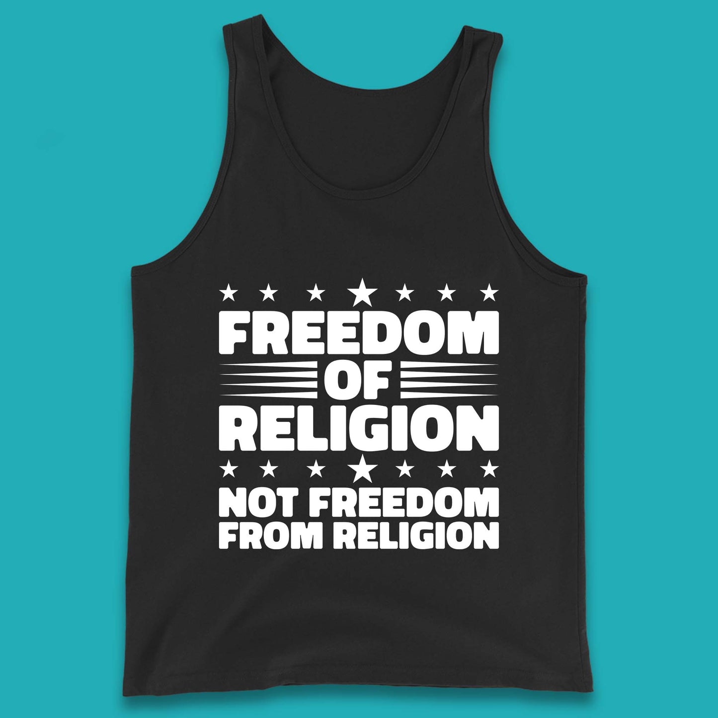 Freedom Of Religion Not Freedom From Religion Separation Of Church Of State Anti-Fascist Tank Top