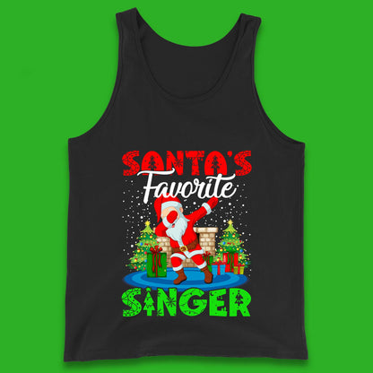 christmas dabbing santa tank top