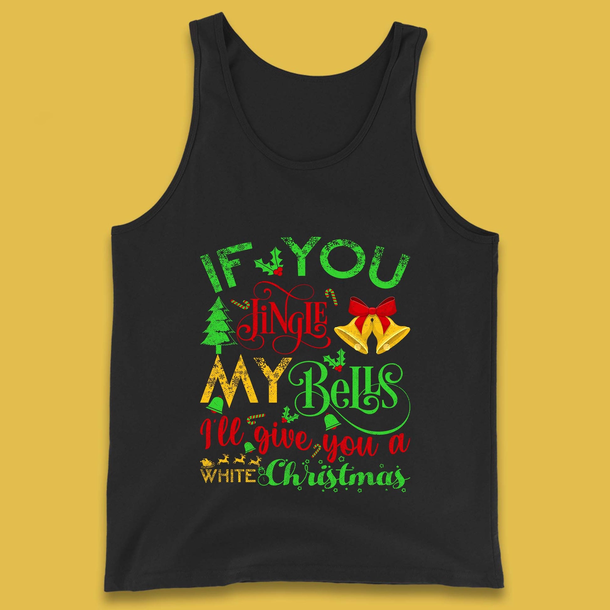 jingle bells funny tank top