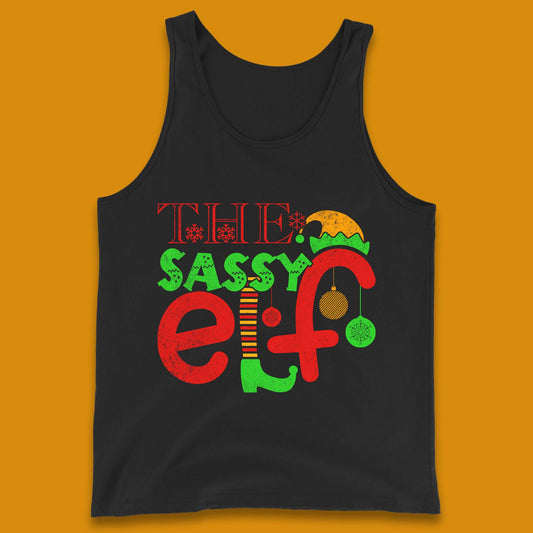 The Sassy Elf Christmas Tank Top