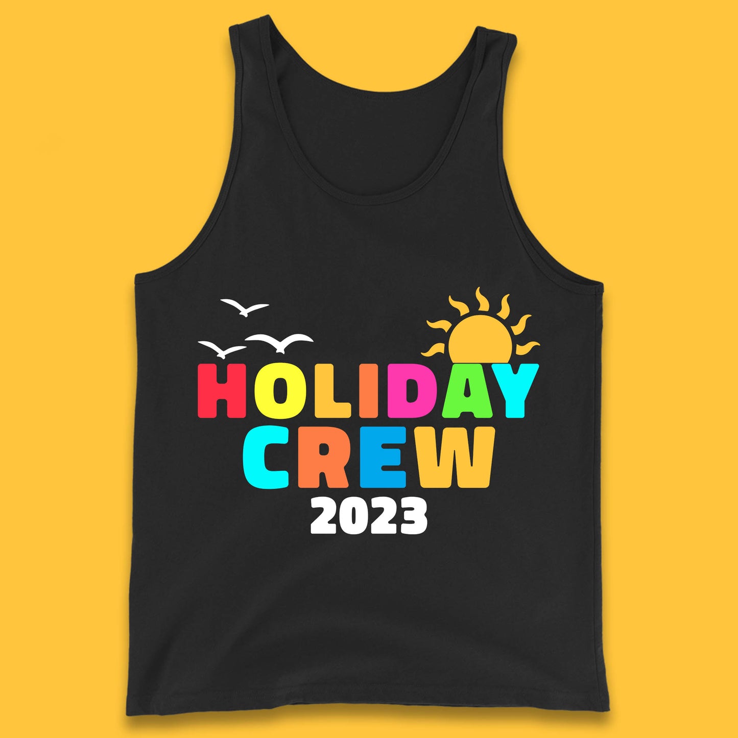 Holiday Crew 2023 Summer Vacation Beach Trip Reunion Tank Top