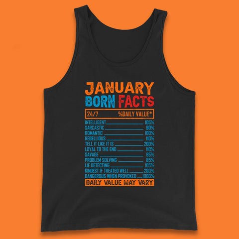 January Born Facts Tank Top