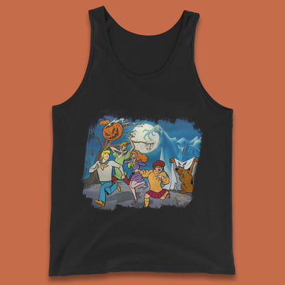 Scooby Doo & Gang Halloween Horror Scary Ghost Haunted Scary Night Tank Top