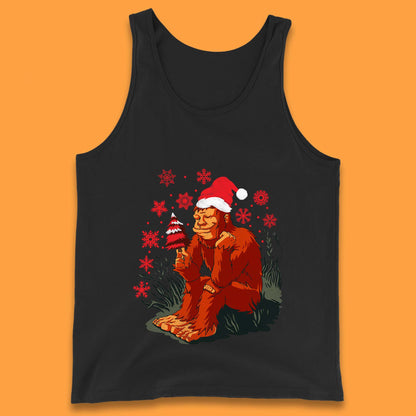bigfoot christmas tank top
