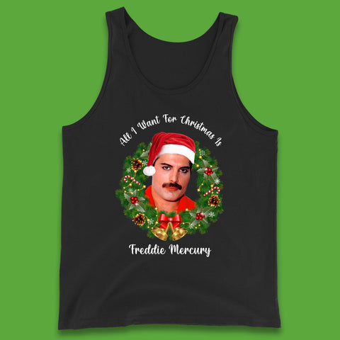 Freddie Mercury Christmas Tank Top