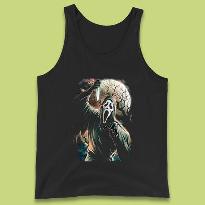 Halloween Ghostface Vintage Scream Movie Horror Night Gift Tank Top