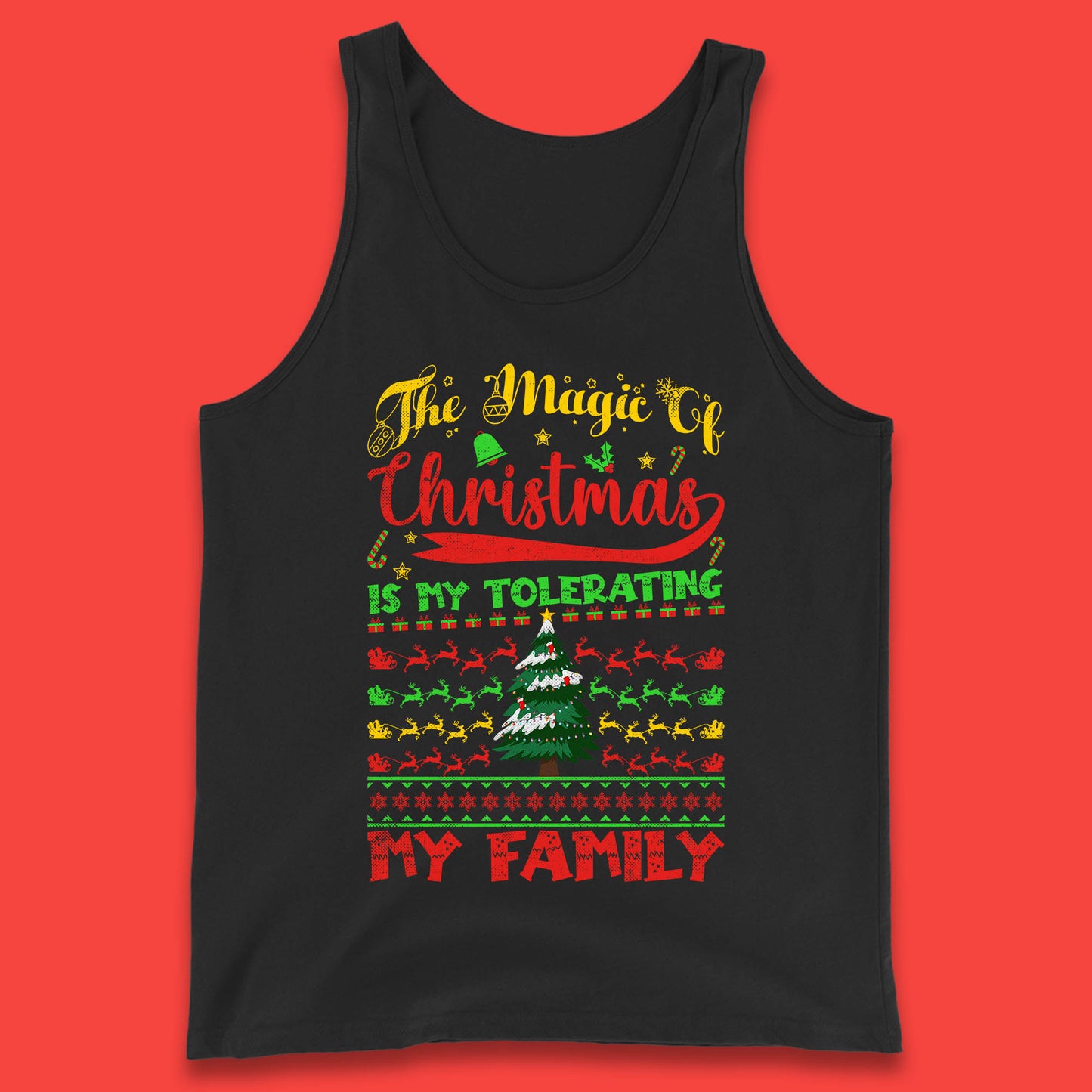 christmas quote tank top
