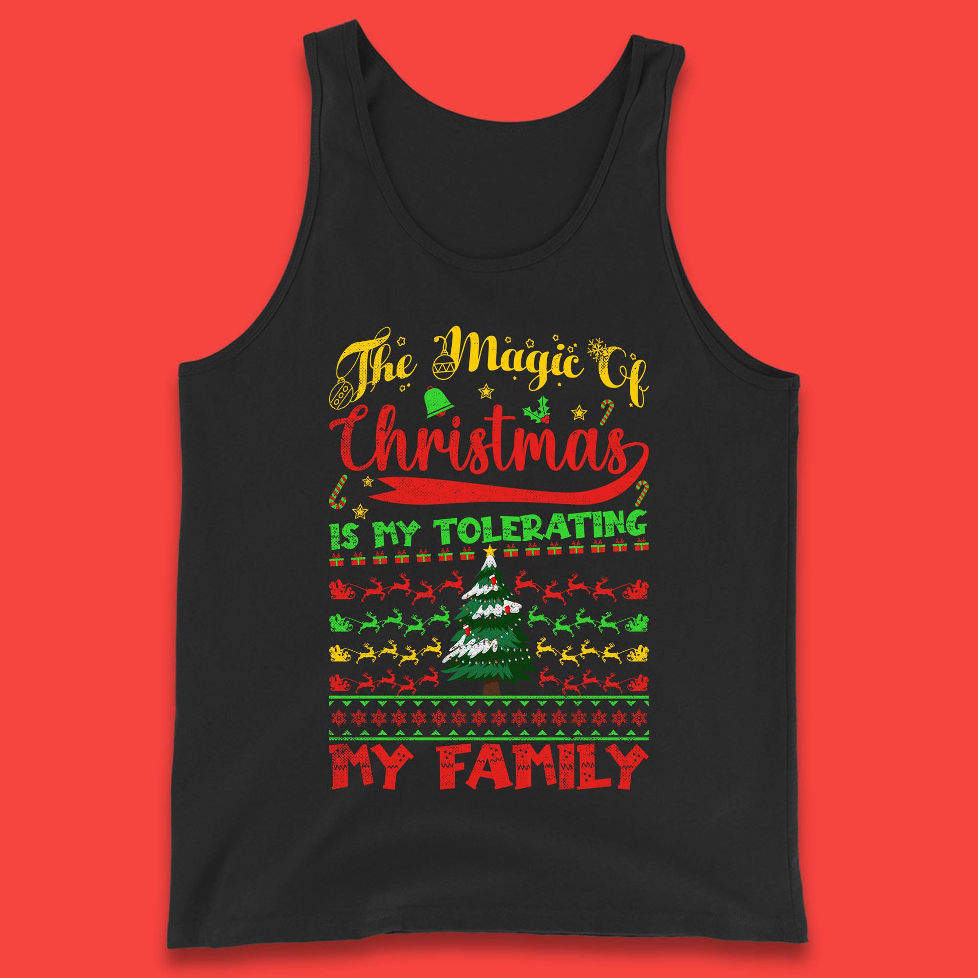 christmas quote tank top
