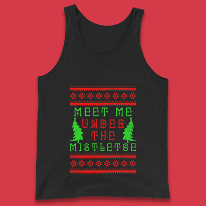 mistletoe christmas tank top