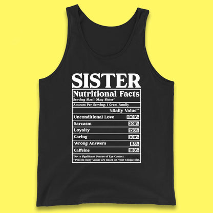 Sister Nutrition Facts Tank Top