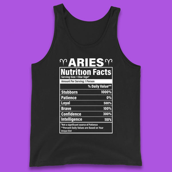 Aries Nutrition Fact Tank Top