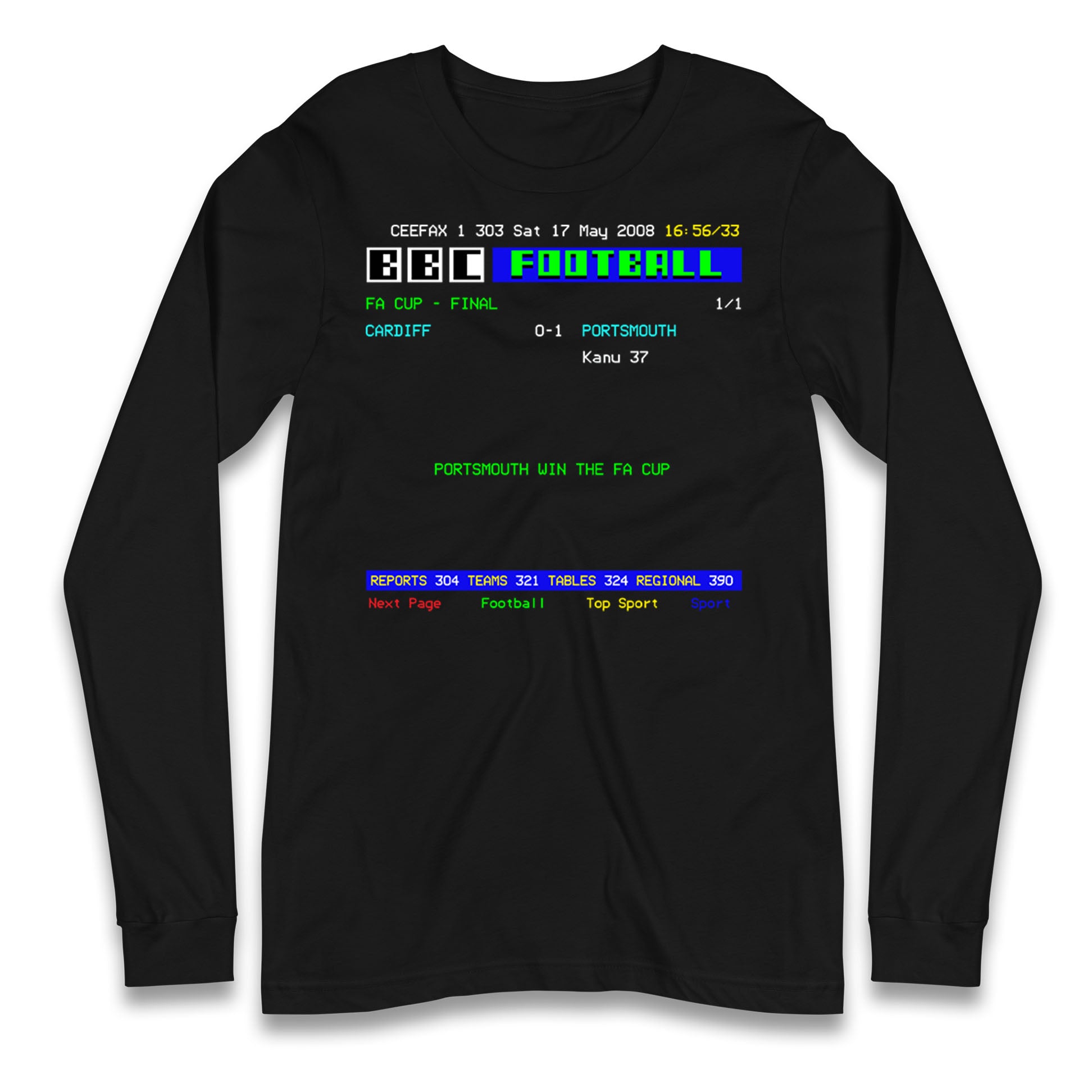 Portsmouth FA Cup Winners 2008 Longsleeve T Shirt 