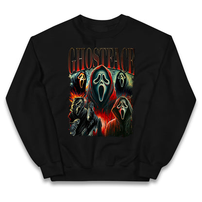 Ghost Face Halloween Bootleg Kids Jumper