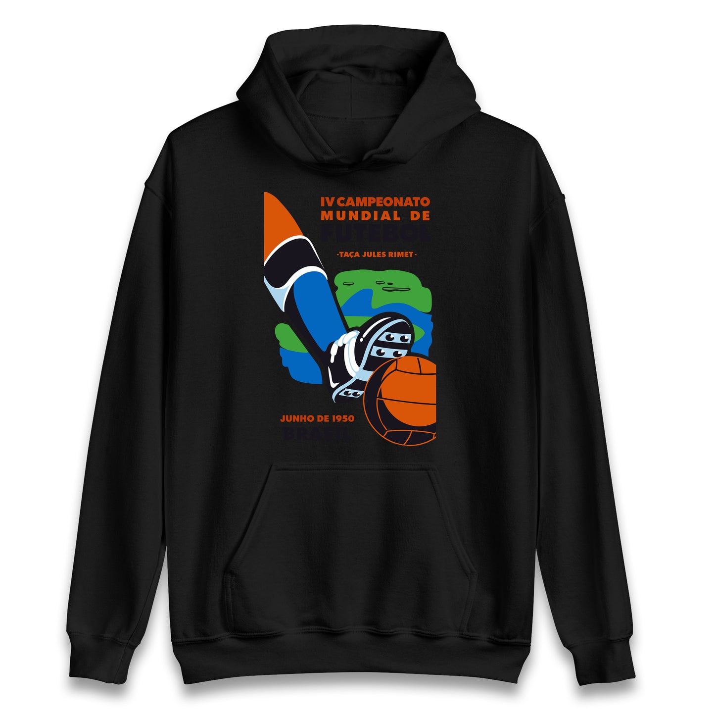 Brasil 1950 Retro World Cup Hoodie