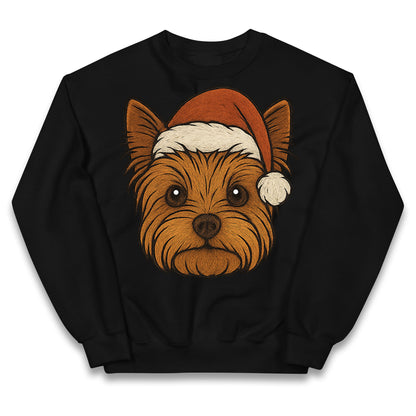Yorkshire Terrier Christmas Kids Jumper