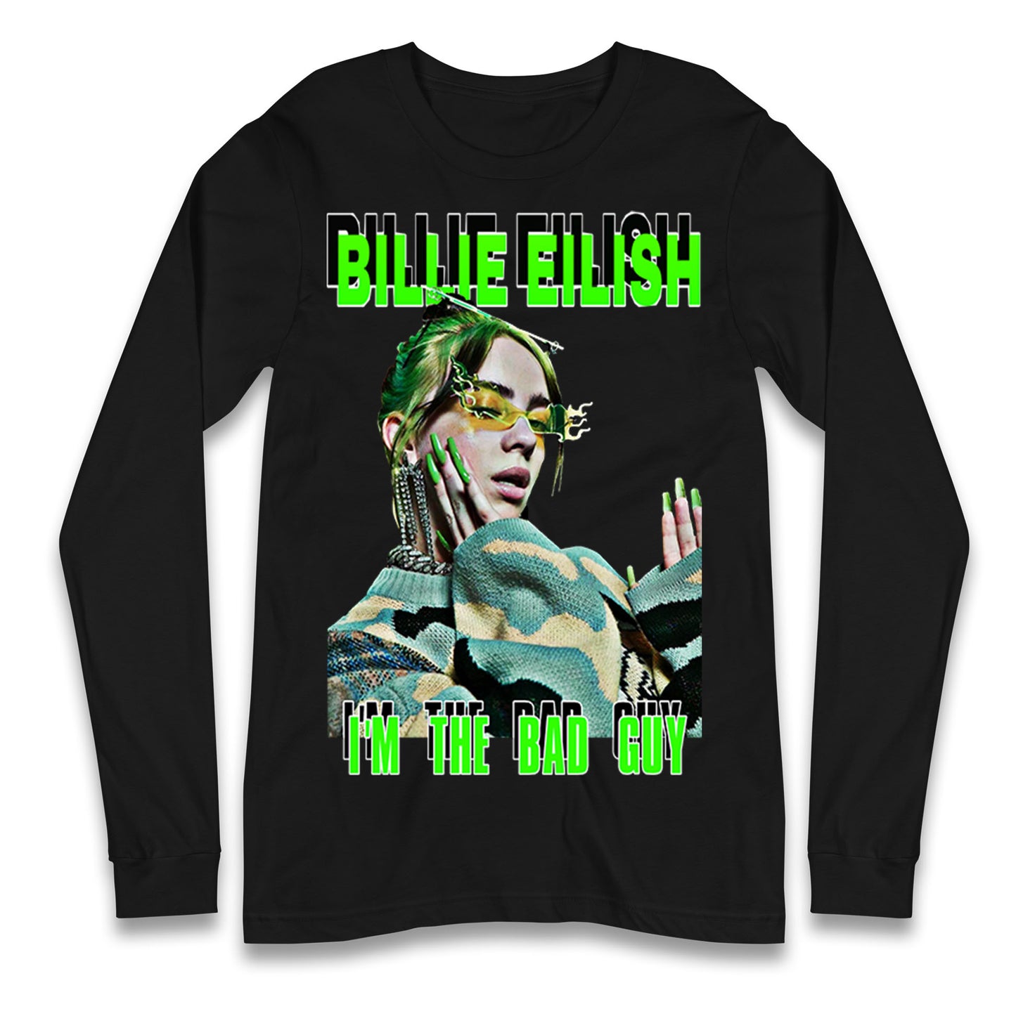 Billie Eilish Singer Longsleeve T Shirt