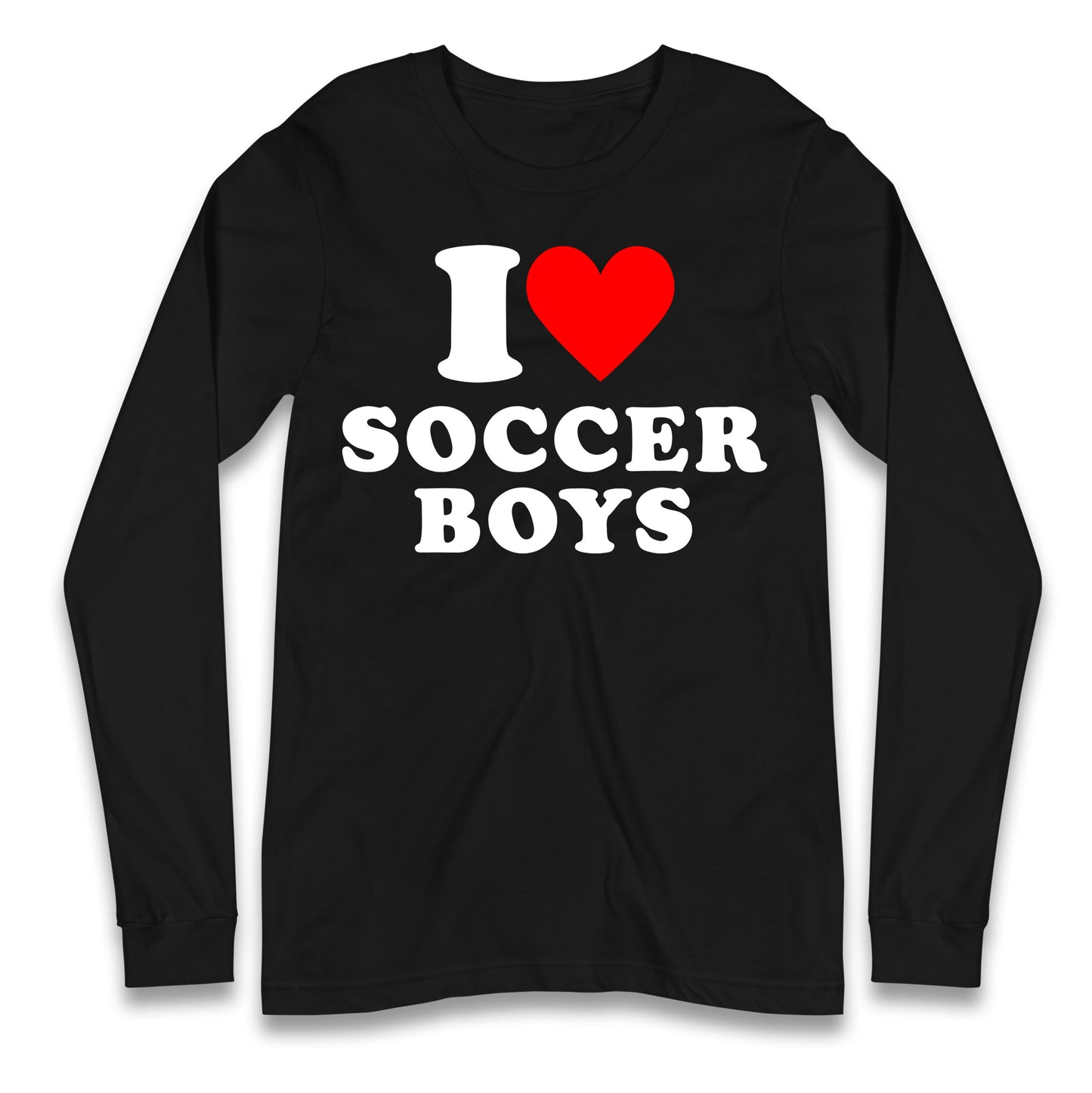 I Love Soccer Boys Longsleeve T Shirt