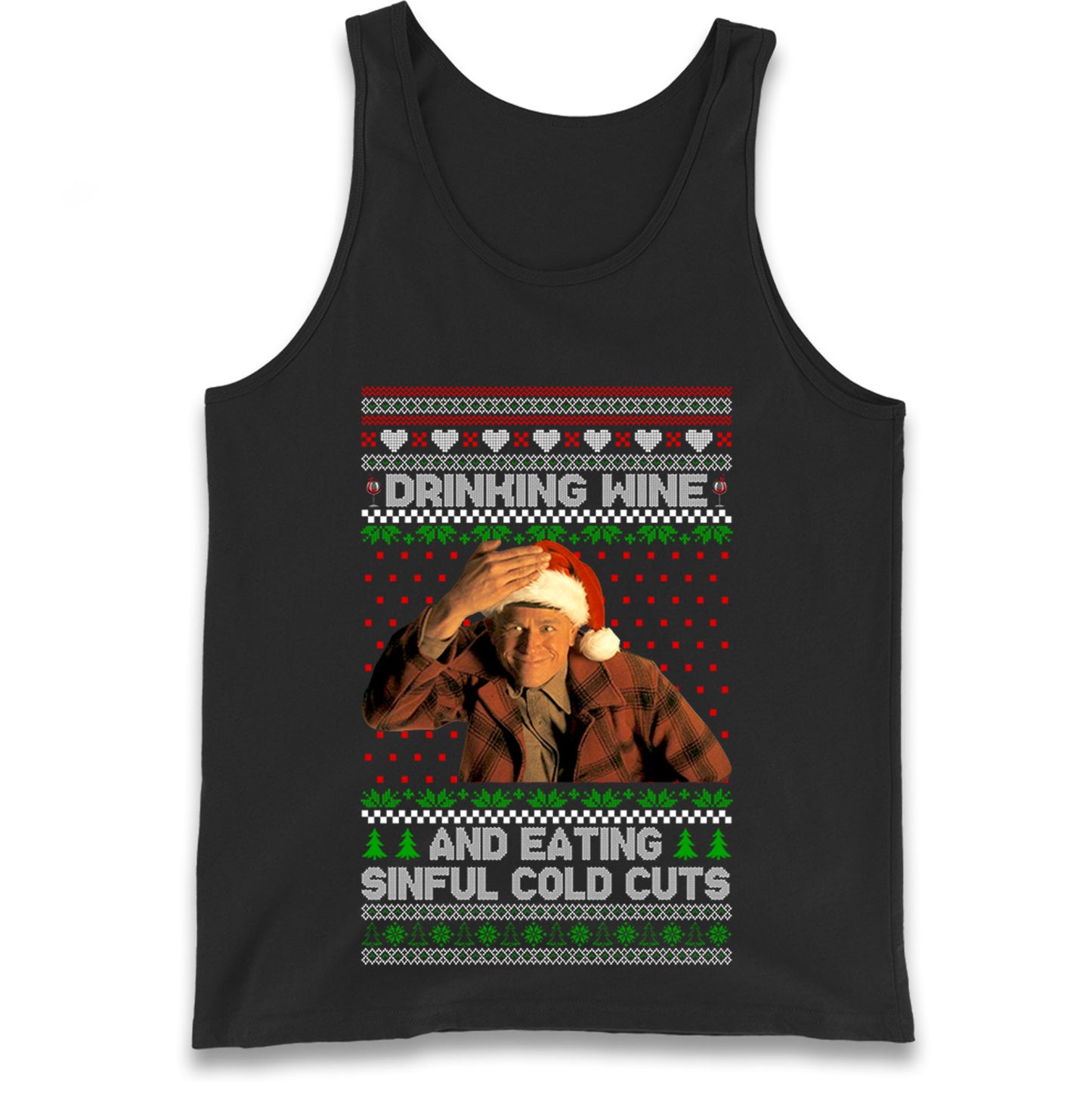 Ed Gein Wine Christmas Tank Top