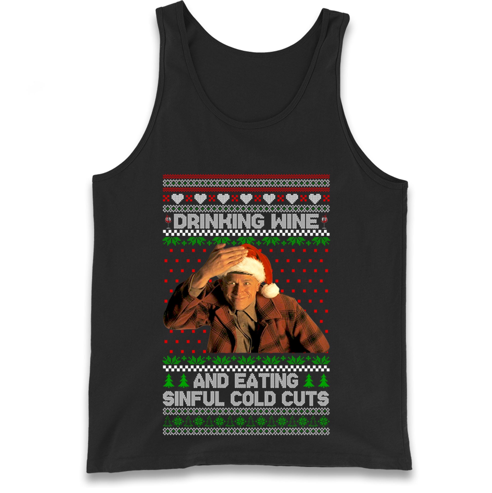 Ed Gein Wine Christmas Tank Top