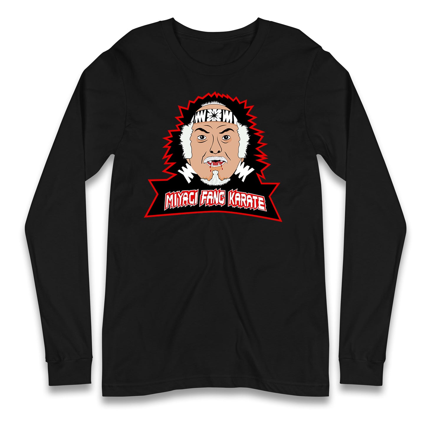 Miyagi Fang Karate Cobra Kai Long Sleeve T Shirt