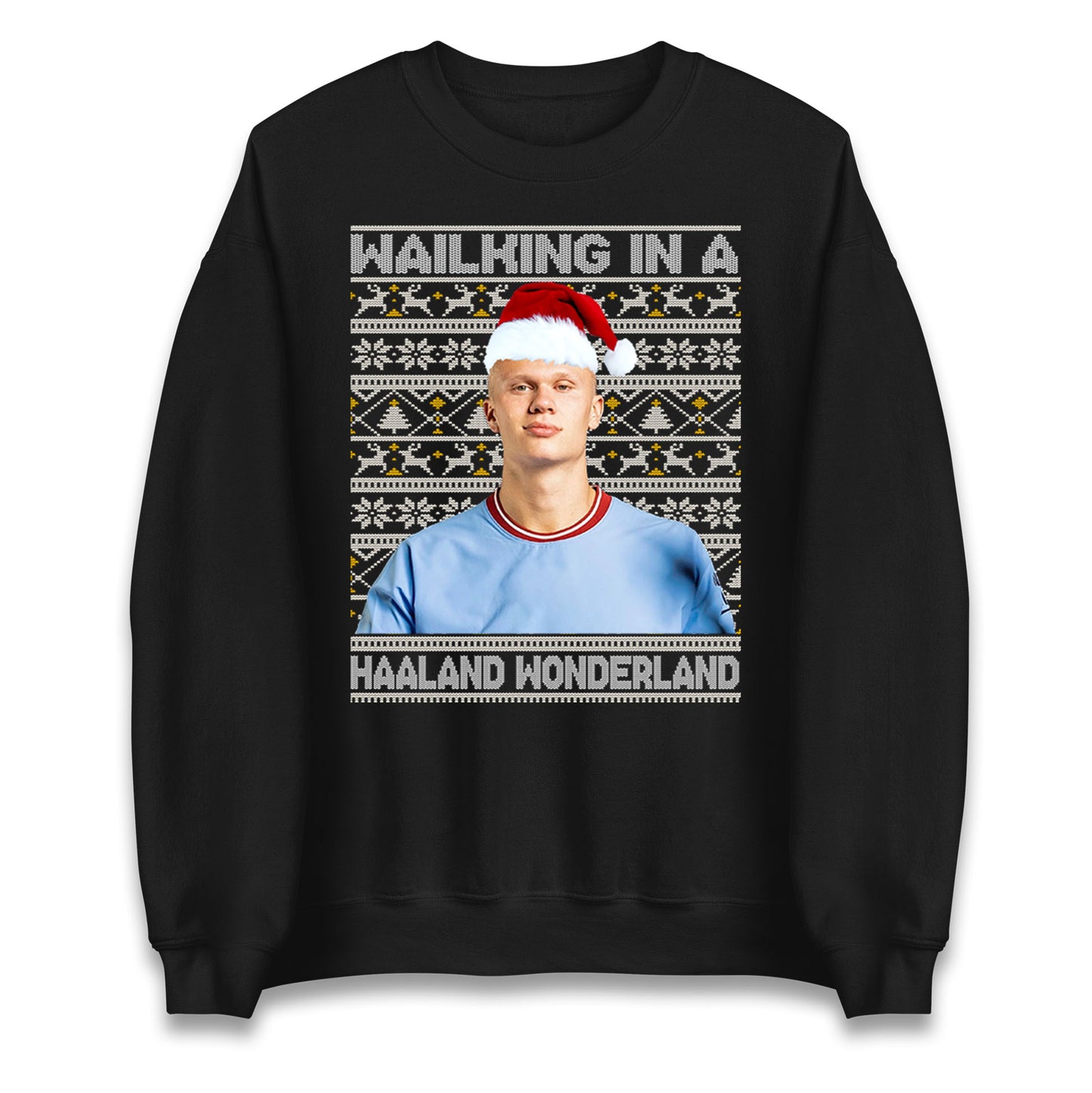 erling haaland christmas sweatshirt