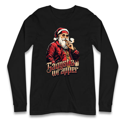 Santa Claus Gangster Longsleeve T Shirt