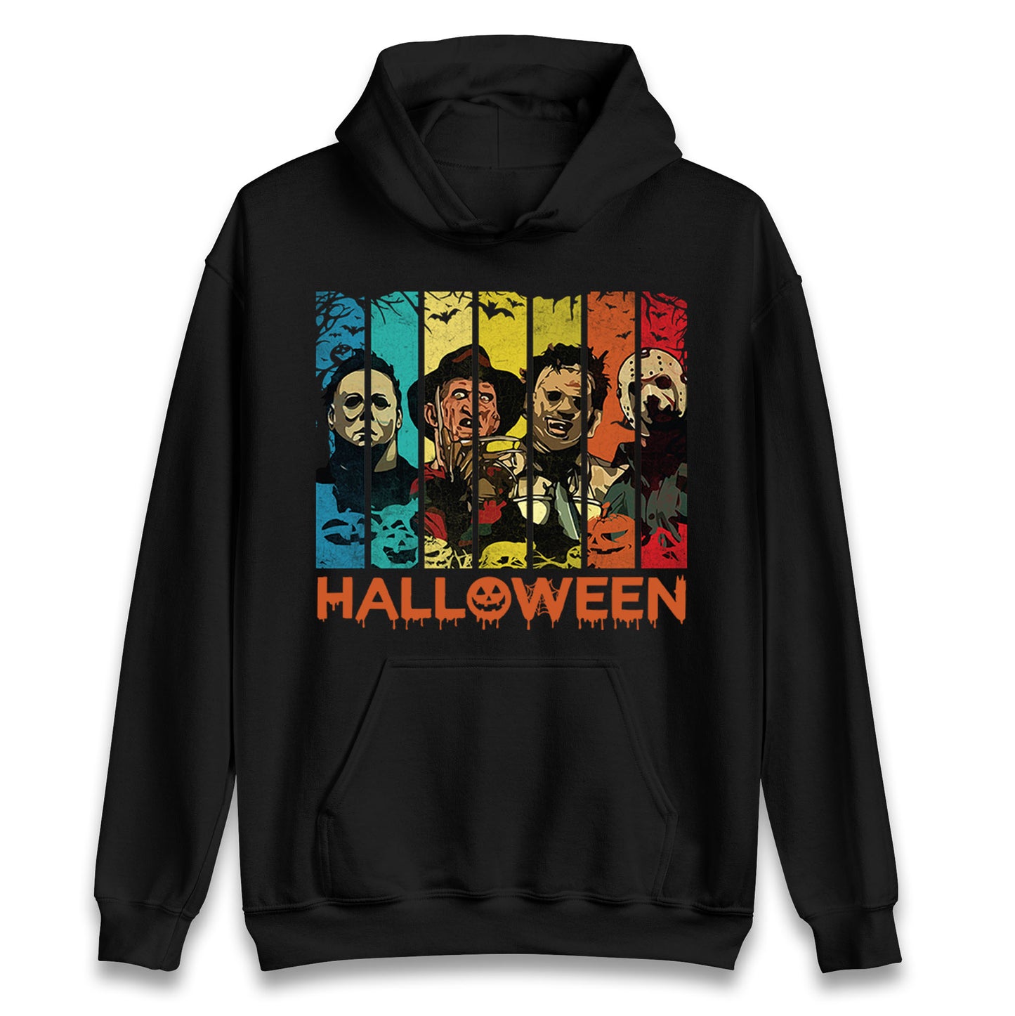 Vintage Villains Halloween Unisex Hoodie