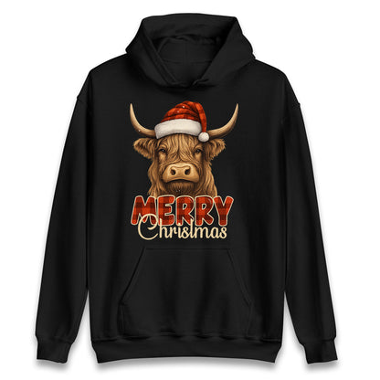 Highland Cow Christmas Hoodie