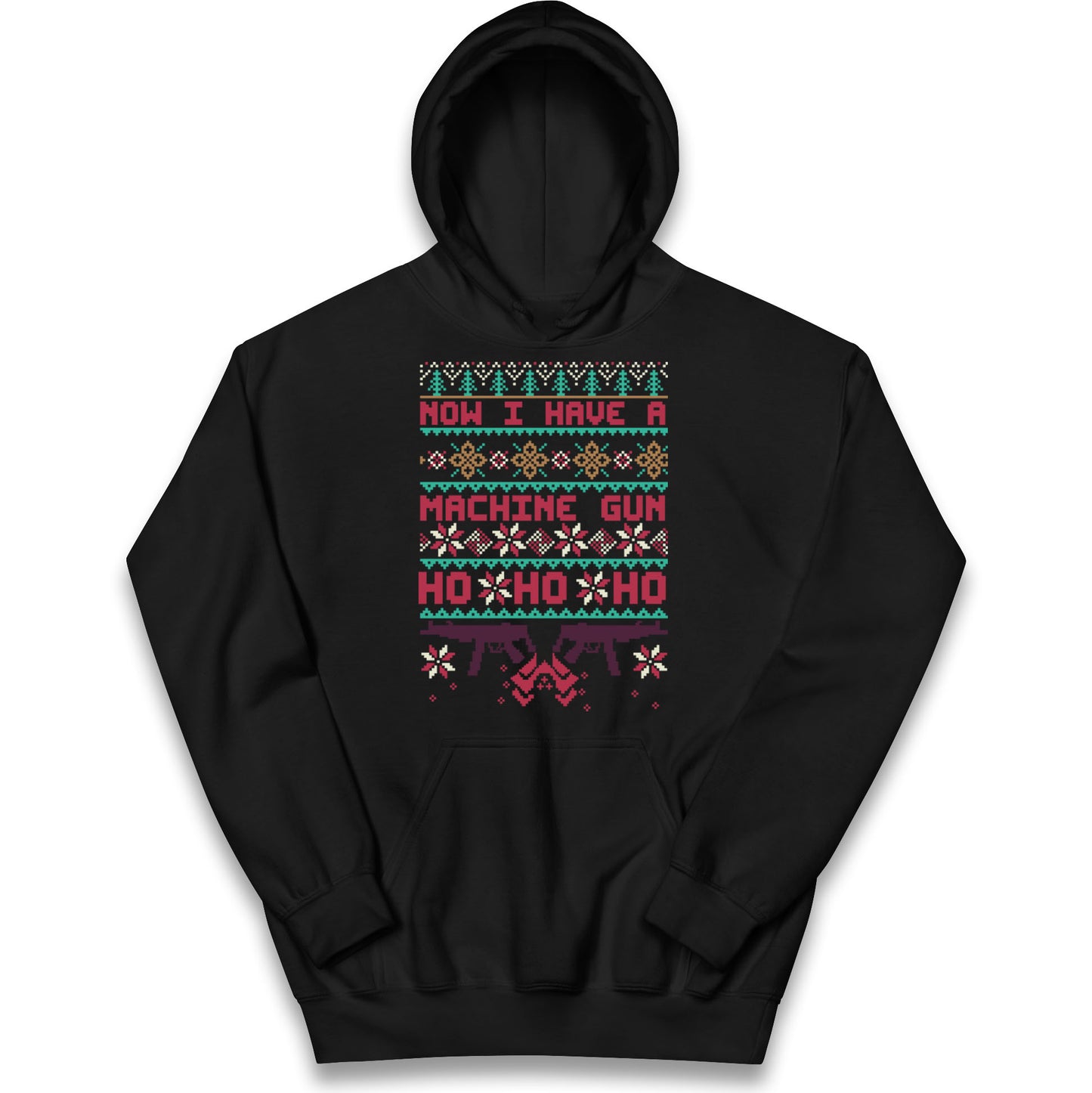 Now I Have A Machine Gun Christmas Kids Hoodie